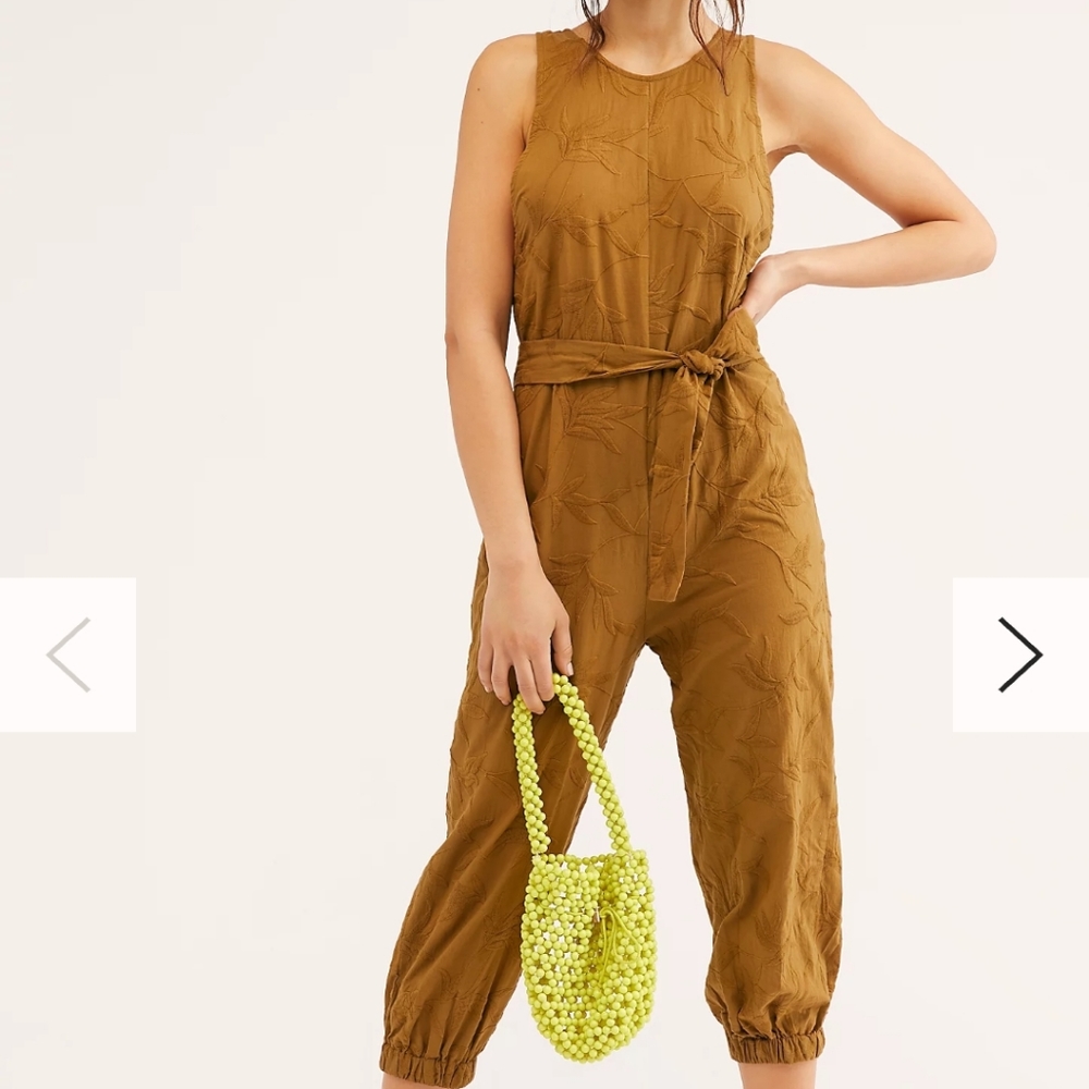 Jen's Pirate Booty Embroidered Free People Keys Jumpsuit